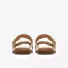Sandalias planas Ariany Bay en dorado suave para mujer Sandalias planas Ariany Bay en dorado suave para mujer
