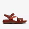 Sandalias planas Cecily Mix para mujer en combinación de naranja quemado Sandalias planas Cecily Mix para mujer en combinación de naranja quemado