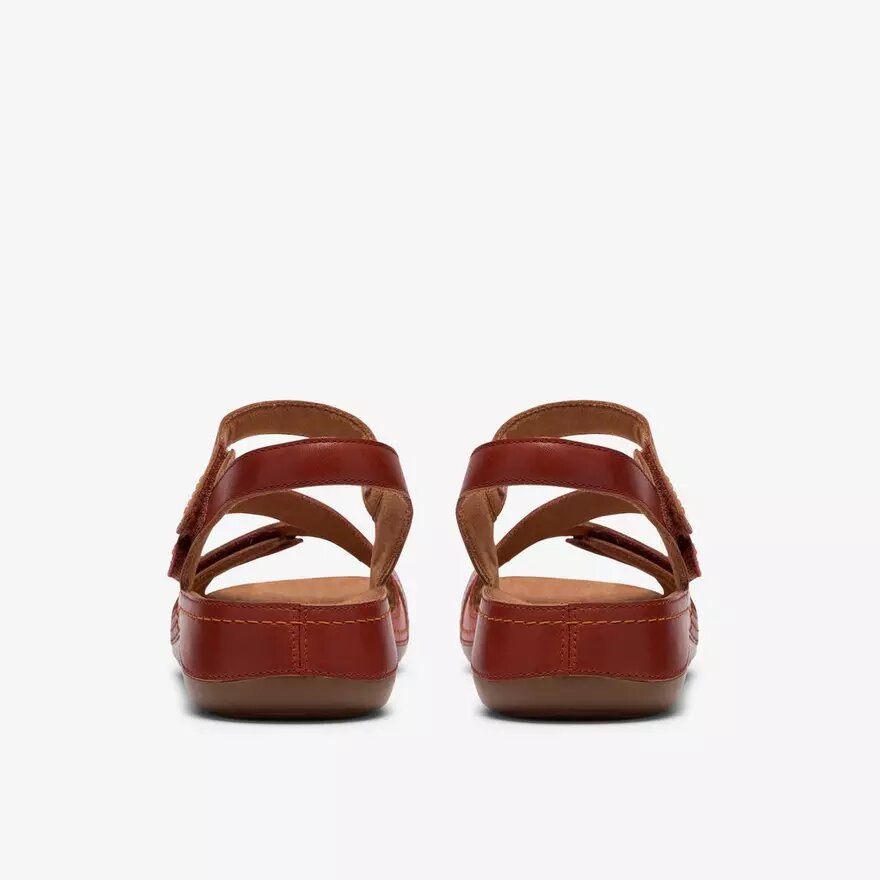 Sandalias planas Cecily Mix para mujer en combinación de naranja quemado Sandalias planas Cecily Mix para mujer en combinación de naranja quemado
