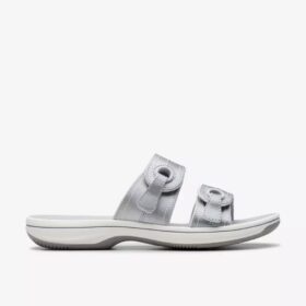 Sandalias planas Cloudsteppers™ Breeze Maye Silver para mujer