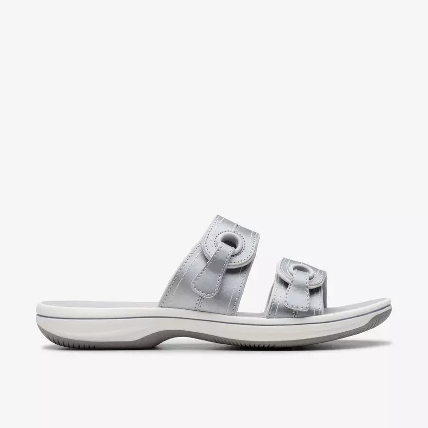 Sandalias planas Cloudsteppers™ Breeze Maye Silver para mujer Sandalias planas Cloudsteppers™ Breeze Maye Silver para mujer
