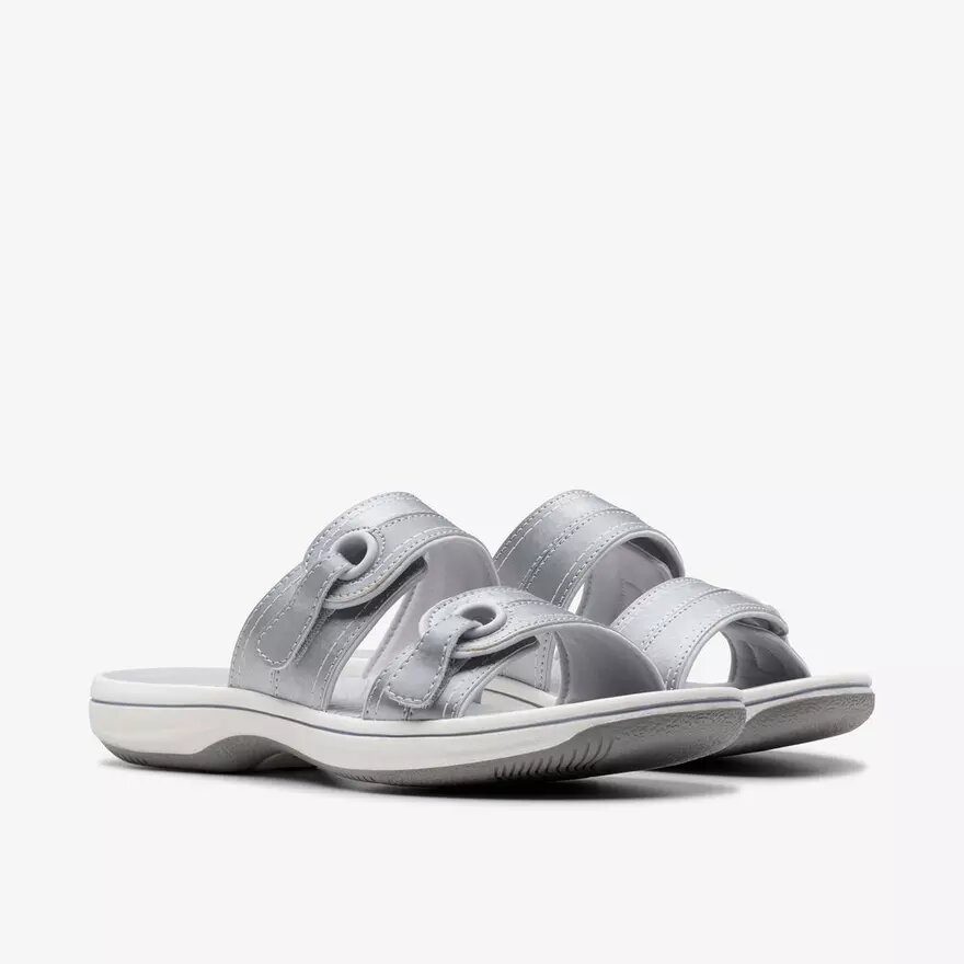 Sandalias planas Cloudsteppers™ Breeze Maye Silver para mujer Sandalias planas Cloudsteppers™ Breeze Maye Silver para mujer