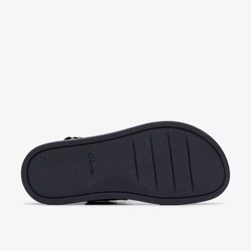 Sandalias planas combinadas Arwell Glide negras para mujer Sandalias planas combinadas Arwell Glide negras para mujer