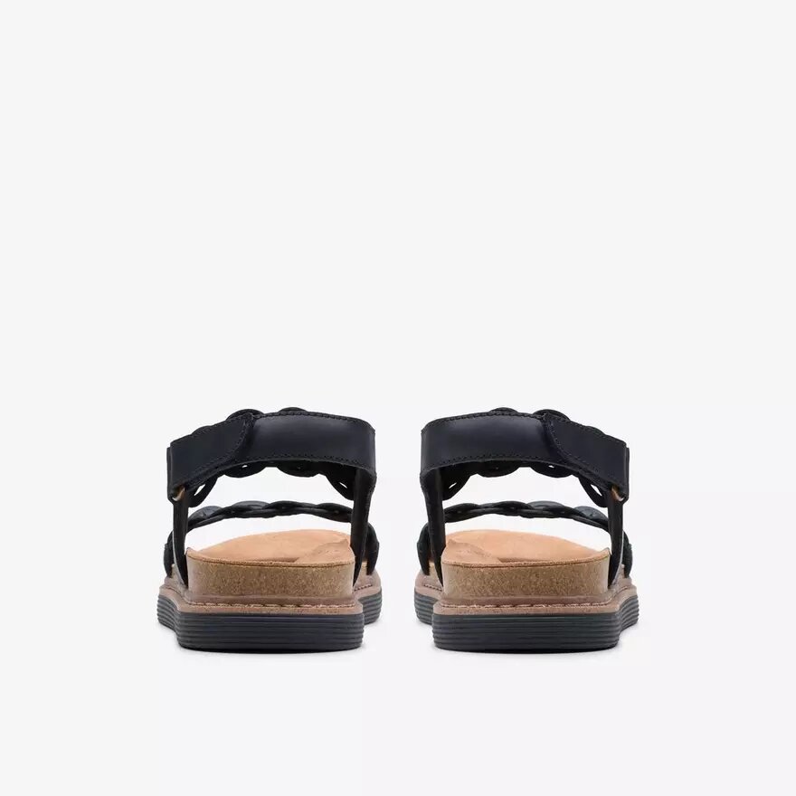 Sandalias planas combinadas Arwell Glide negras para mujer Sandalias planas combinadas Arwell Glide negras para mujer
