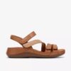 Sandalias planas combinadas «Cecily Mix» en beige para mujer