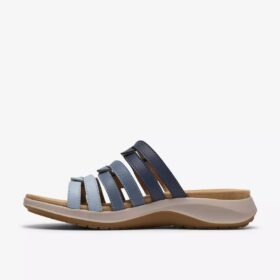 Sandalias planas combinadas Maelynn Abby azules para mujer