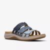 Sandalias planas combinadas Maelynn Abby azules para mujer