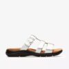 Sandalias planas de charol Kitly Pearl White para mujer Sandalias planas de charol Kitly Pearl White para mujer