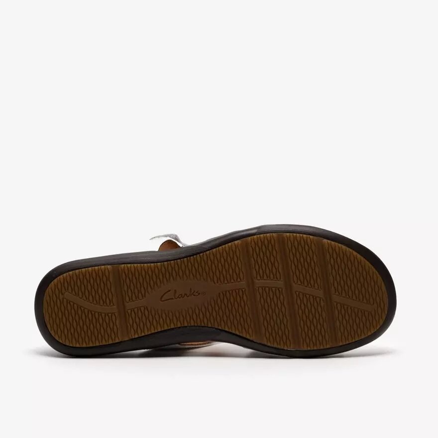Sandalias planas de charol Kitly Pearl White para mujer Sandalias planas de charol Kitly Pearl White para mujer