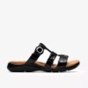 Sandalias planas de charol negro «Kitly Pearl» para mujer Sandalias planas de charol negro «Kitly Pearl» para mujer