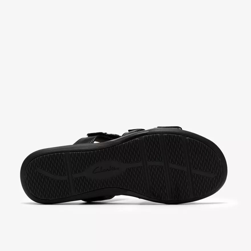 Sandalias planas de charol negro «Kitly Pearl» para mujer Sandalias planas de charol negro «Kitly Pearl» para mujer