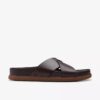 Sandalias planas de cuero marrón «Torford Cross» para hombre