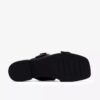 Sandalias planas de cuero negro Ariany Bay para mujer Sandalias planas de cuero negro Ariany Bay para mujer