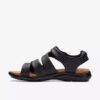 Sandalias planas de cuero negro Kitly Ave para mujer Sandalias planas de cuero negro Kitly Ave para mujer