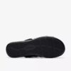 Sandalias planas de cuero negro Kitly Slide para mujer Sandalias planas de cuero negro Kitly Slide para mujer