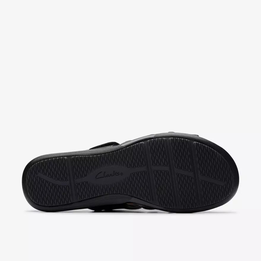 Sandalias planas de cuero negro Kitly Slide para mujer Sandalias planas de cuero negro Kitly Slide para mujer