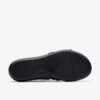 Sandalias planas de cuero negro Laurieann Ivy para mujer Sandalias planas de cuero negro Laurieann Ivy para mujer