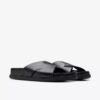 Sandalias planas de cuero negro Torford Cross para hombre