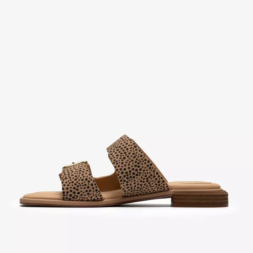 Sandalias planas de mujer Ariany Bay con estampado animal Sandalias planas de mujer Ariany Bay con estampado animal
