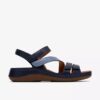 Sandalias planas de mujer Cecily Mix en combinación de colores azules Sandalias planas de mujer Cecily Mix en combinación de colores azules