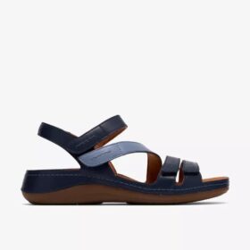 Sandalias planas de mujer Cecily Mix en combinación de colores azules