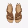 Sandalias planas de mujer Maelynn Gem en nubuck color tostado Sandalias planas de mujer Maelynn Gem en nubuck color tostado