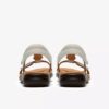 Sandalias planas de piel blanca Kitly Gem para mujer Sandalias planas de piel blanca Kitly Gem para mujer