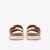 Sandalias planas de piel color crema Arwell Step para mujer Sandalias planas de piel color crema Arwell Step para mujer
