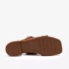 Sandalias planas de piel color tostado Ariany Bay para mujer Sandalias planas de piel color tostado Ariany Bay para mujer