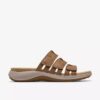 Sandalias planas de piel color tostado Maelynn Abby para mujer Sandalias planas de piel color tostado Maelynn Abby para mujer