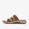 Sandalias planas de piel color tostado Maelynn Abby para mujer Sandalias planas de piel color tostado Maelynn Abby para mujer