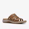 Sandalias planas de piel color tostado Maelynn Abby para mujer Sandalias planas de piel color tostado Maelynn Abby para mujer