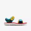 Sandalias planas para niños «Surfing Ace» con estampado azul marino Sandalias planas para niños «Surfing Ace» con estampado azul marino