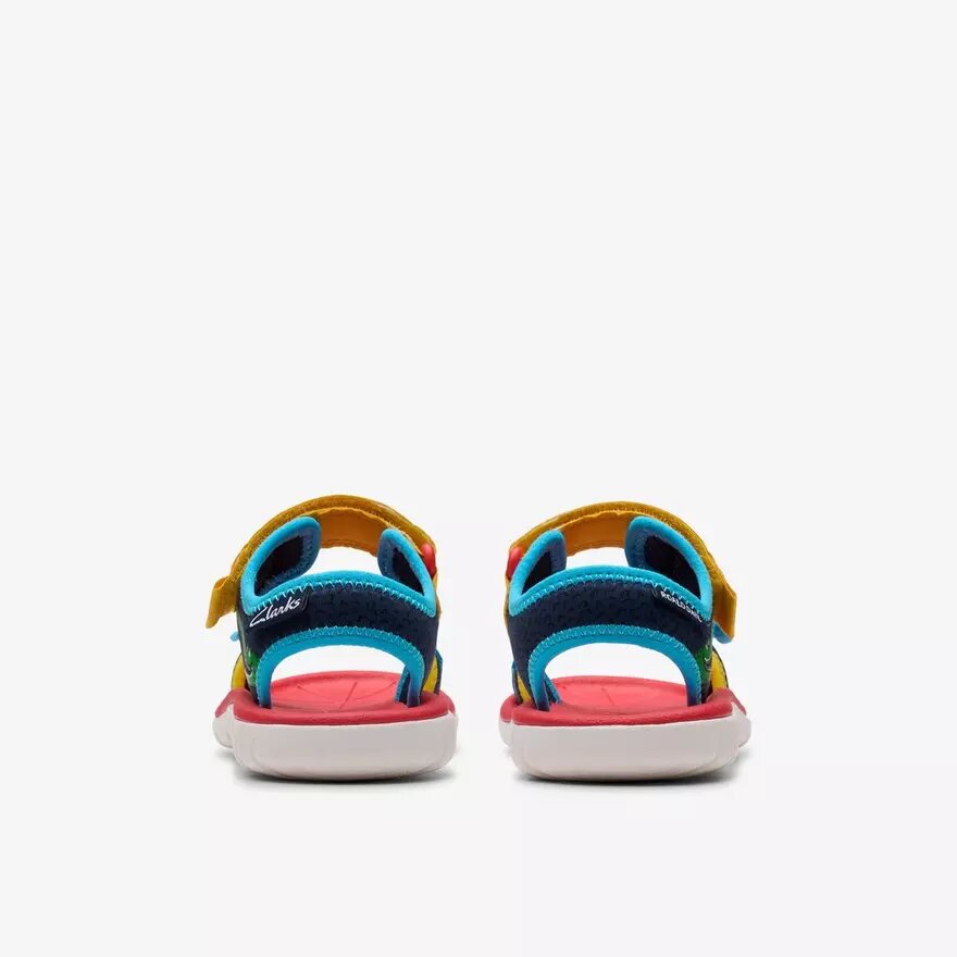 Sandalias planas para niños «Surfing Ace» con estampado azul marino Sandalias planas para niños «Surfing Ace» con estampado azul marino