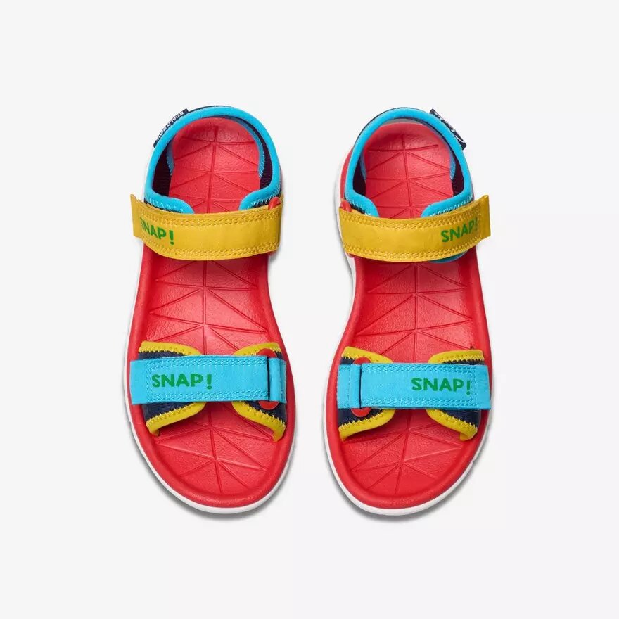 Sandalias planas para niños «Surfing Ace» con estampado azul marino Sandalias planas para niños «Surfing Ace» con estampado azul marino