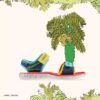 Sandalias planas para niños «Surfing Ace» con estampado azul marino Sandalias planas para niños «Surfing Ace» con estampado azul marino