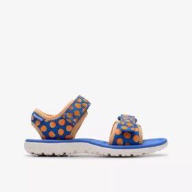 Sandalias planas «Surfing Air» azules para niños, EE. UU.