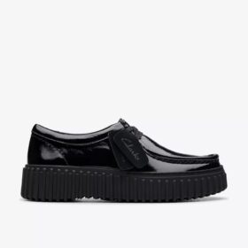Torhill Bee Wallabee de charol negro para mujer Torhill Bee Wallabee de charol negro para mujer