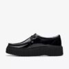 Torhill Bee Wallabee de charol negro para mujer