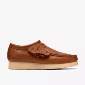 Wallabee 2604 de cuero marrón para hombre