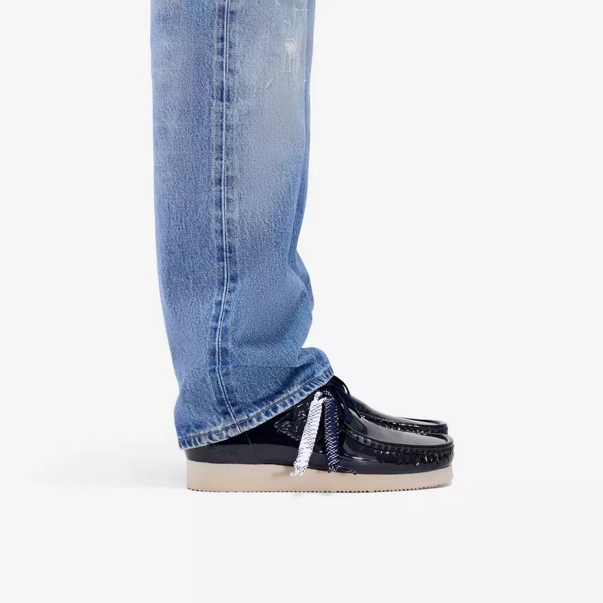Wallabee 2604 para hombre: Wallabees de charol azul marino Wallabee 2604 para hombre: Wallabees de charol azul marino