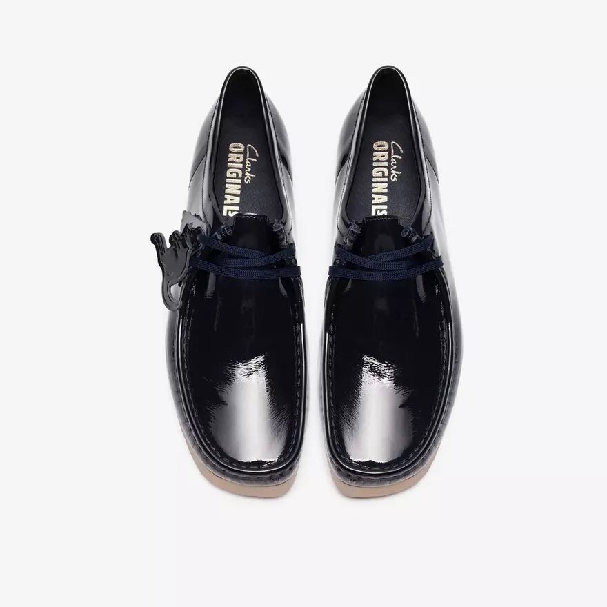 Wallabee 2604 para hombre: Wallabees de charol azul marino Wallabee 2604 para hombre: Wallabees de charol azul marino