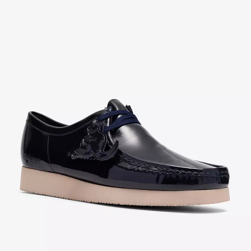 Wallabee 2604 para hombre: Wallabees de charol azul marino Wallabee 2604 para hombre: Wallabees de charol azul marino