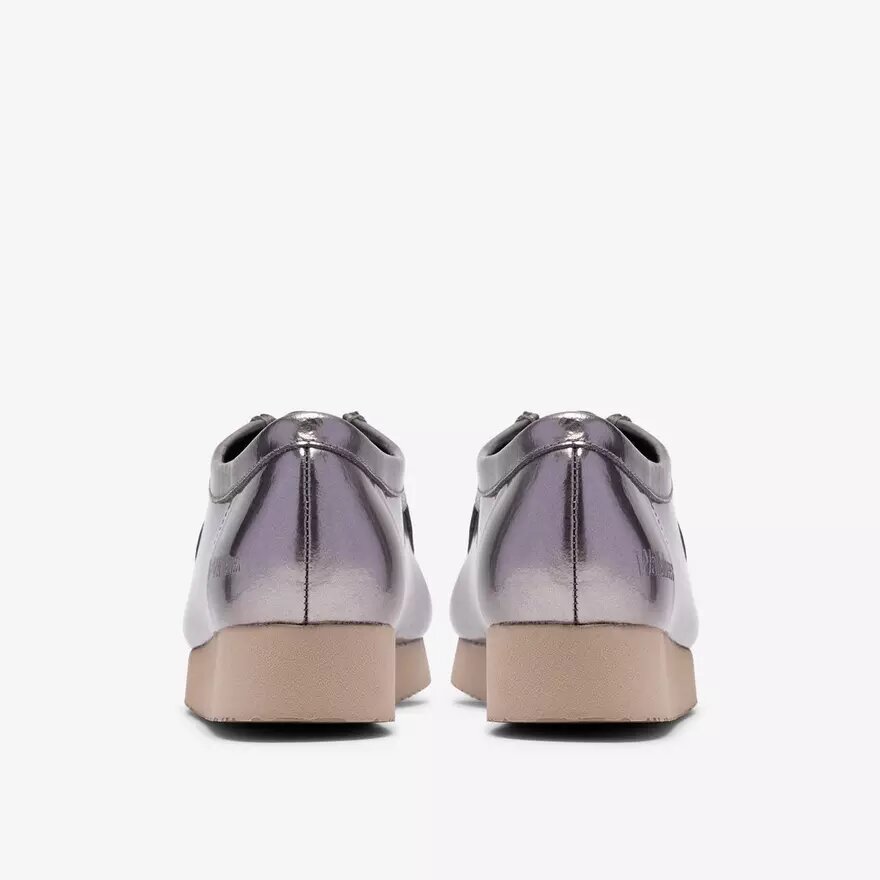 Wallabee 2604 para mujer: Wallabees de charol plateado Wallabee 2604 para mujer: Wallabees de charol plateado
