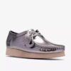 Wallabee 2604 para mujer: Wallabees de charol plateado Wallabee 2604 para mujer: Wallabees de charol plateado
