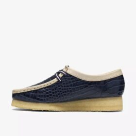 Wallabee azul para mujer