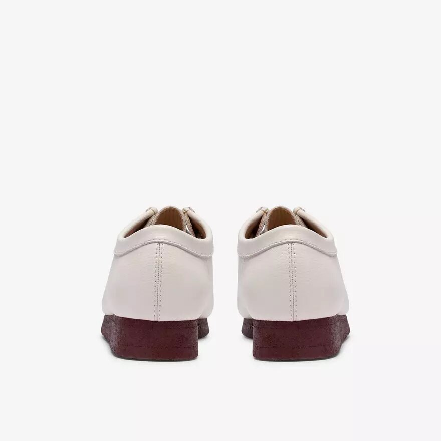 Wallabee de cuero blanco para hombre Wallabee de cuero blanco para hombre