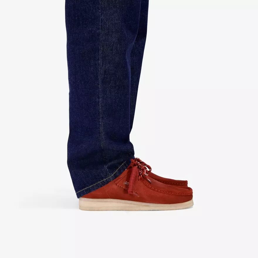 Wallabee de hombre en ante rojo intenso Wallabee de hombre en ante rojo intenso