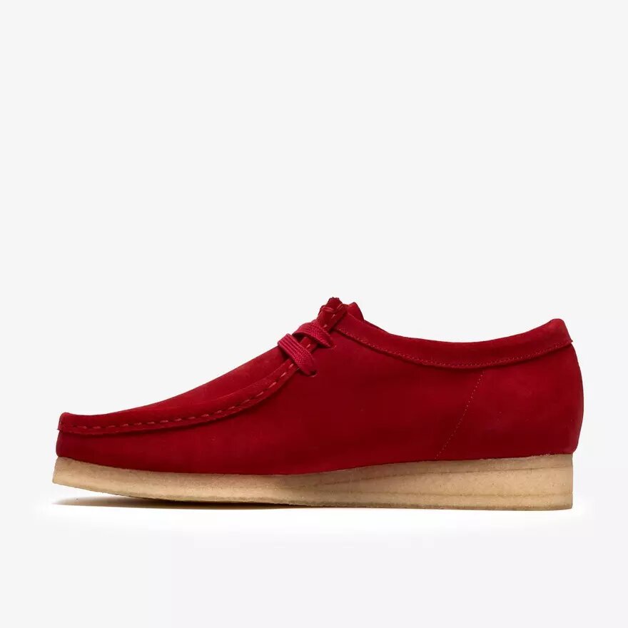 Wallabee de hombre en ante rojo intenso Wallabee de hombre en ante rojo intenso