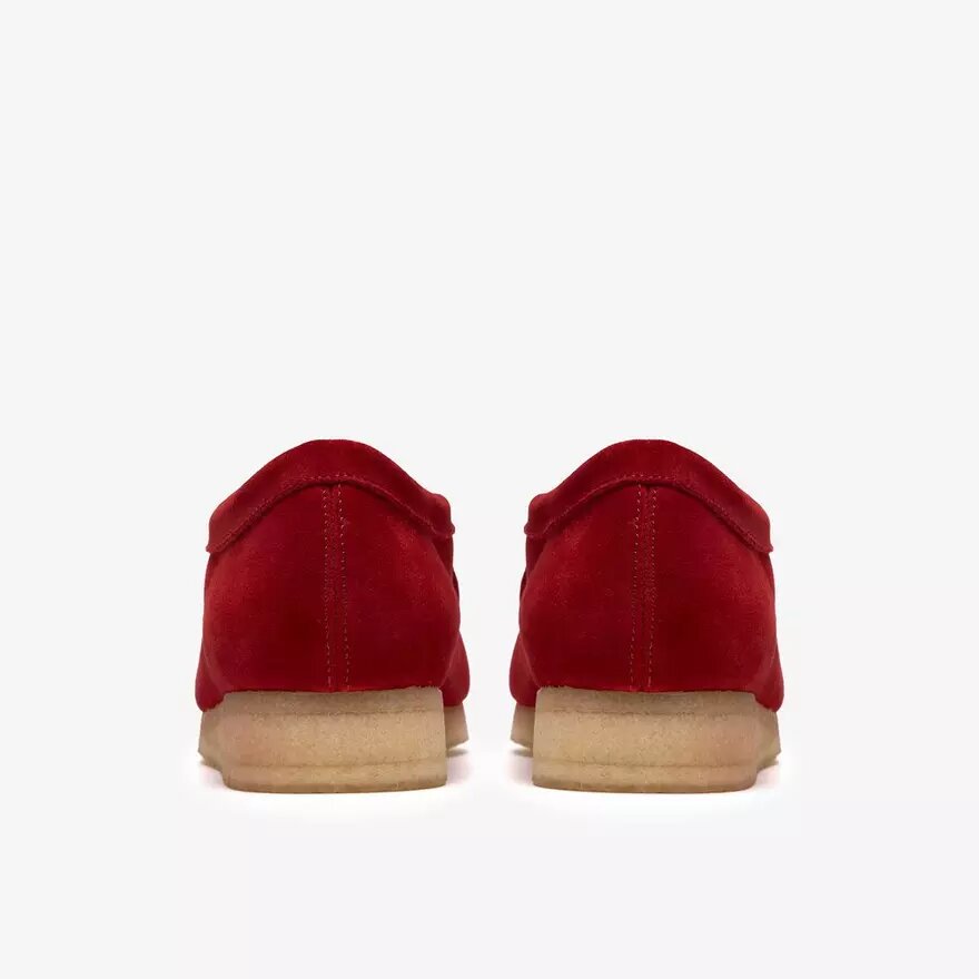 Wallabee de hombre en ante rojo intenso Wallabee de hombre en ante rojo intenso